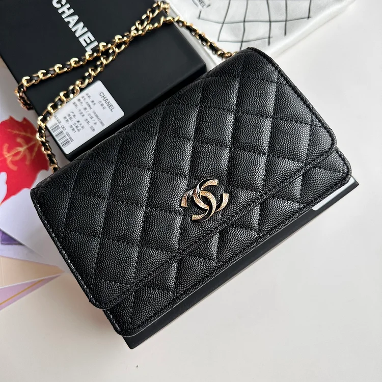 CC new arrival 2024 Woc bag caviar leather size: 19 cm