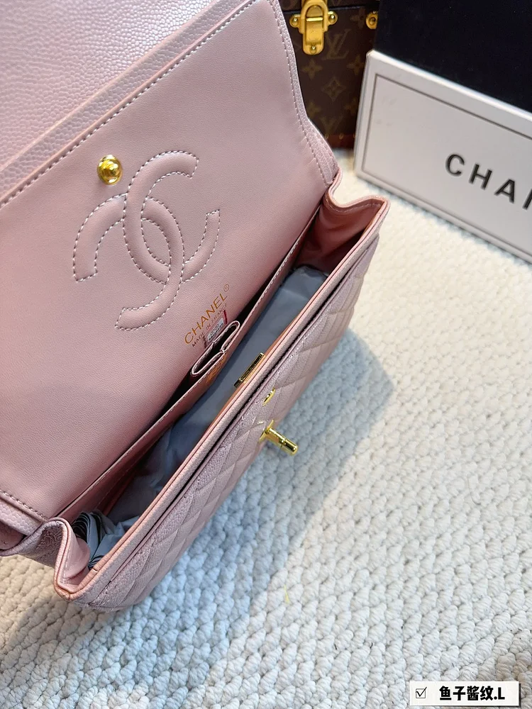 CC new arrival cf bag caviar leather size; 26*6*17cm - Image 9