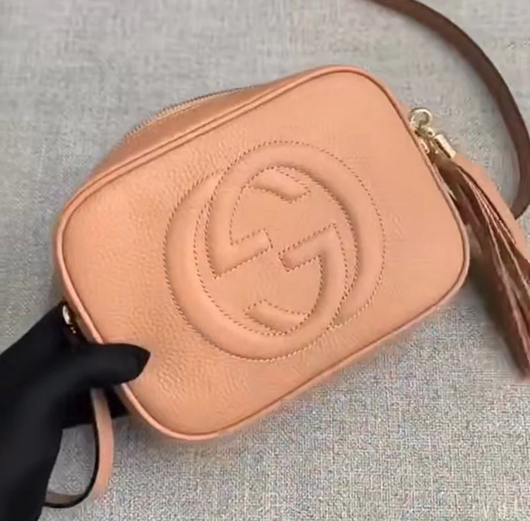 GC427 Rose Beige Leather Soho Small Disco Bag / HIGHEST QUALITY VERSION - Image 5
