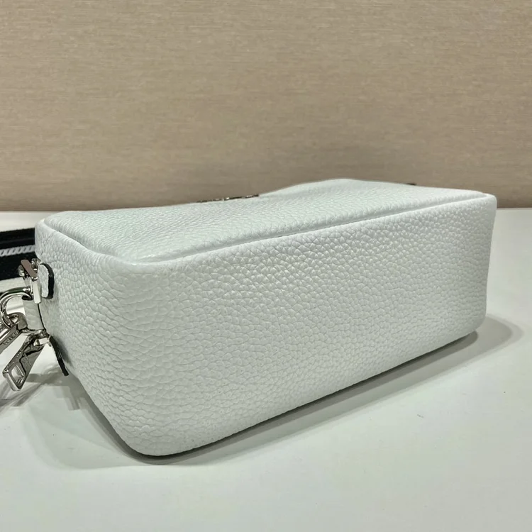 Pra Bag With Shoulder Strap White For Women, Women??s Bags 8.6in/22cm 1BH082_2DKV_F0009_V_3OM - Image 3