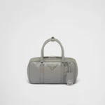 PP Small antique nappa leather top handle bag ?C Slate Gray