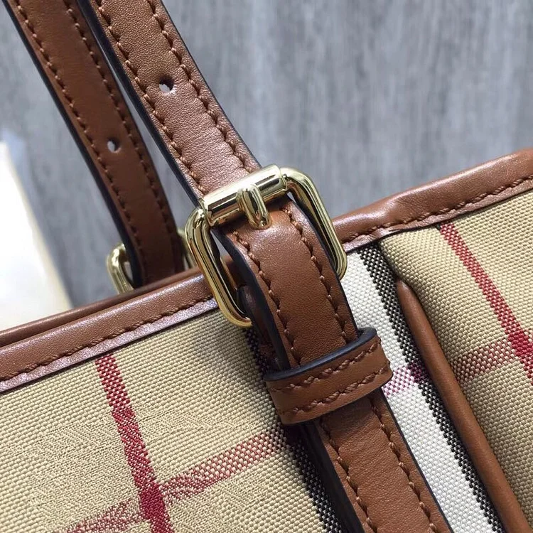 bb The Small Canter Horseferry Check Tote Brown For Women, Women??s Bags 11.6in/29.5cm - Image 3