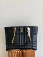 Bur Quilted Leather Medium Lola Shopper Bag