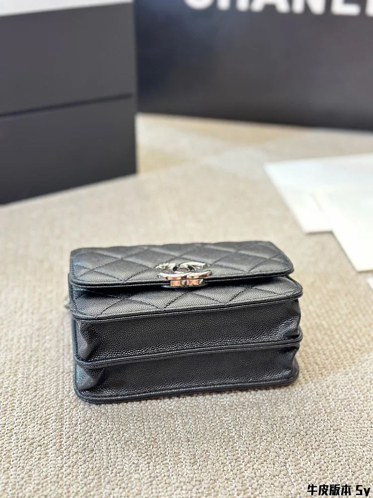 Cc new arrival handbag caviar leather size: 15 * 11cm - Image 3