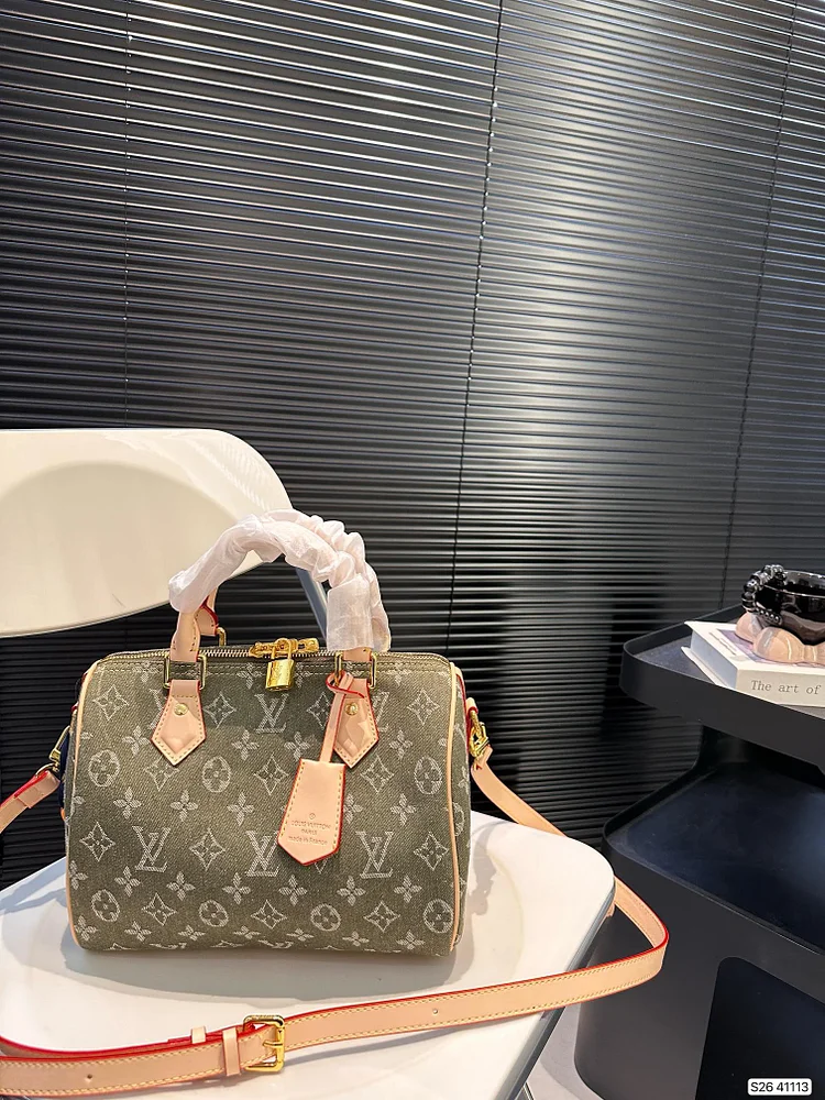 Louis new arrival speedy 25 denim bag size: 25 * 19 cm - Image 9
