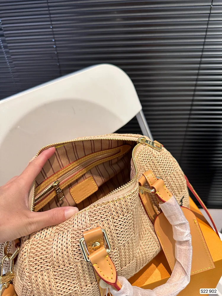 Louis new arrival Keepall 25 Natural Palm - Image 7