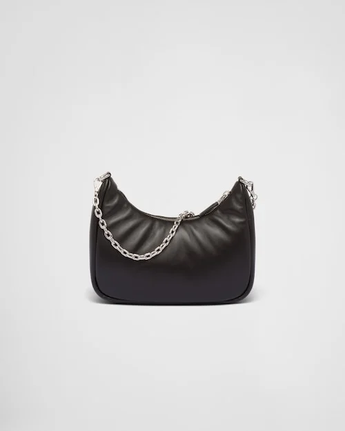 Padded nappa-leather PP Re-Edition shoulder bag ?C Black - Image 4
