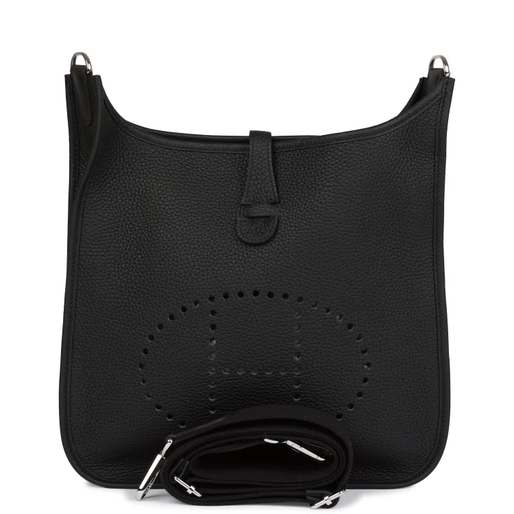 H Evelyne III PM Black Clemence Palladium Hardware