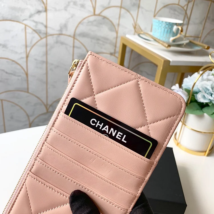 cc 19 Matelasse Phone and Card Case Pink Bag For Women 19cm/7.5in - Image 2