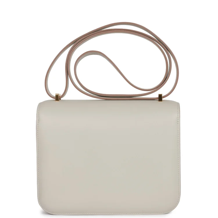 H Constance 18 Gris Perle Swift Gold Hardware - Image 3