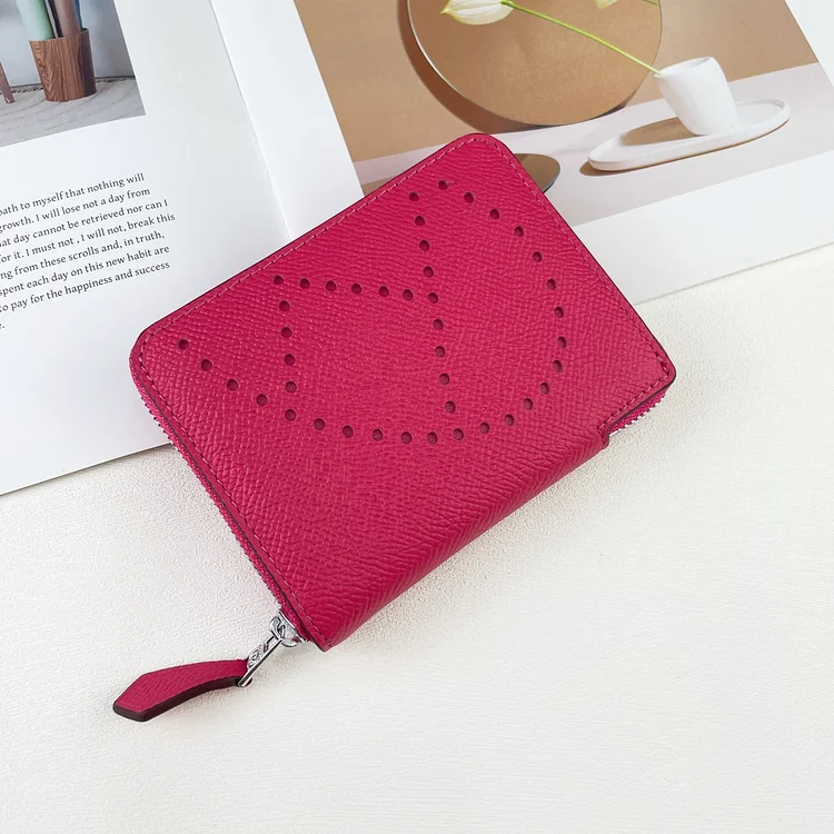 H Silk in Empson-Barenia leather wallets size : 9.5 x 11.5 cm - Image 4