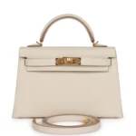 H Kelly Sellier 20 Craie Epsom Gold Hardware
