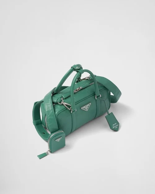PP Small antique nappa leather top handle bag ?C Sage Green - Image 4