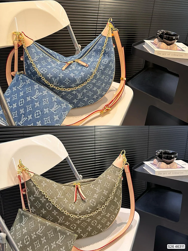 Louis new arrival hobo denim bag size: 41* 24 cm - Image 2