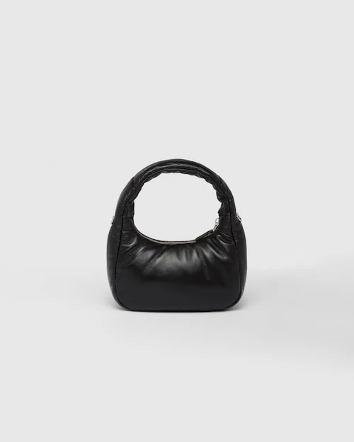 PP Soft padded nappa leather mini-bag ?C Black - Image 5