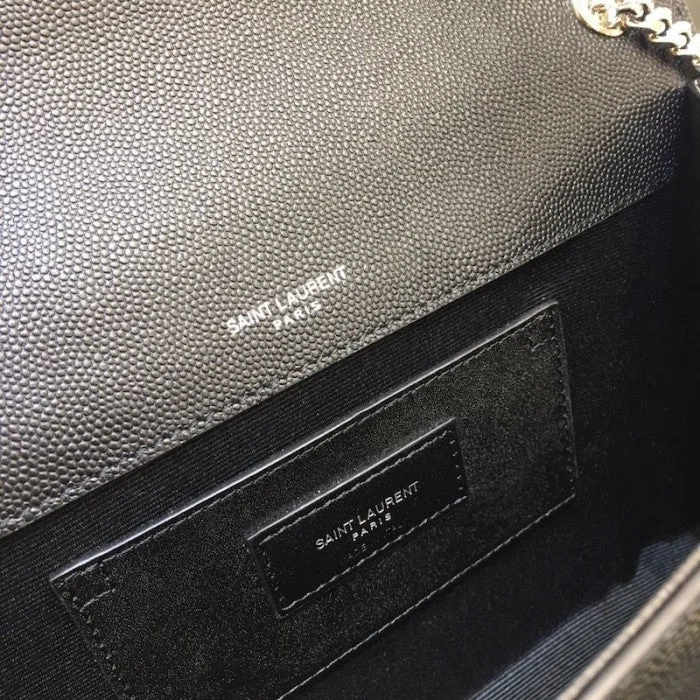 Y Black Kate Medium Leather Shoulder Bag - Image 8