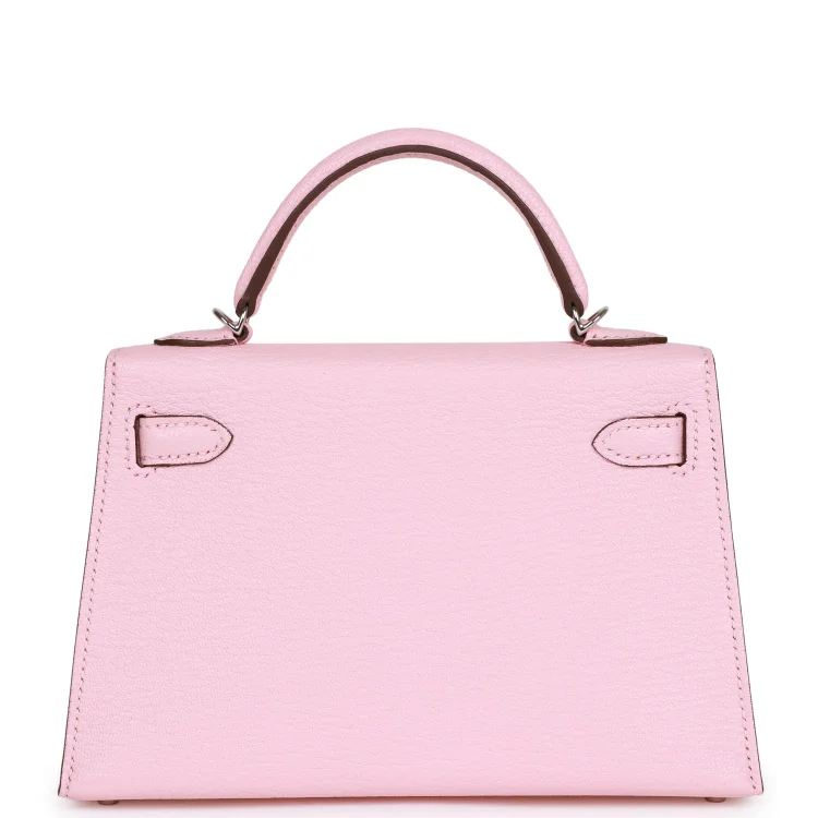 H Kelly Sellier 20 Rose Sakura Chevre Palladium Hardware - Image 3