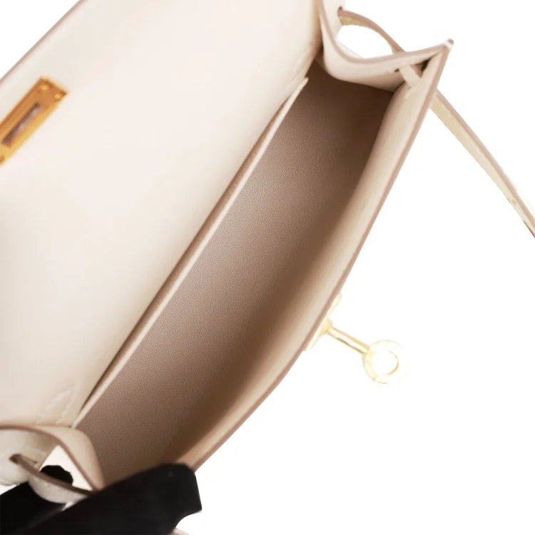 H Kelly Sellier 20 Craie Epsom Gold Hardware - Image 7