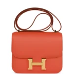 H Constance 18 Orange Swift Gold Hardware