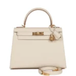 H Craie Epsom Sellier Kelly 28cm Gold Hardware