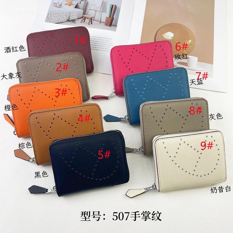 H Silk in Empson-Barenia leather wallets size : 9.5 x 11.5 cm - Image 3