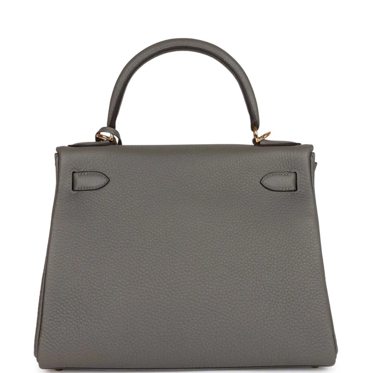 H Kelly Retourne 28 Gris Meyer Clemence Gold Hardware - Image 3