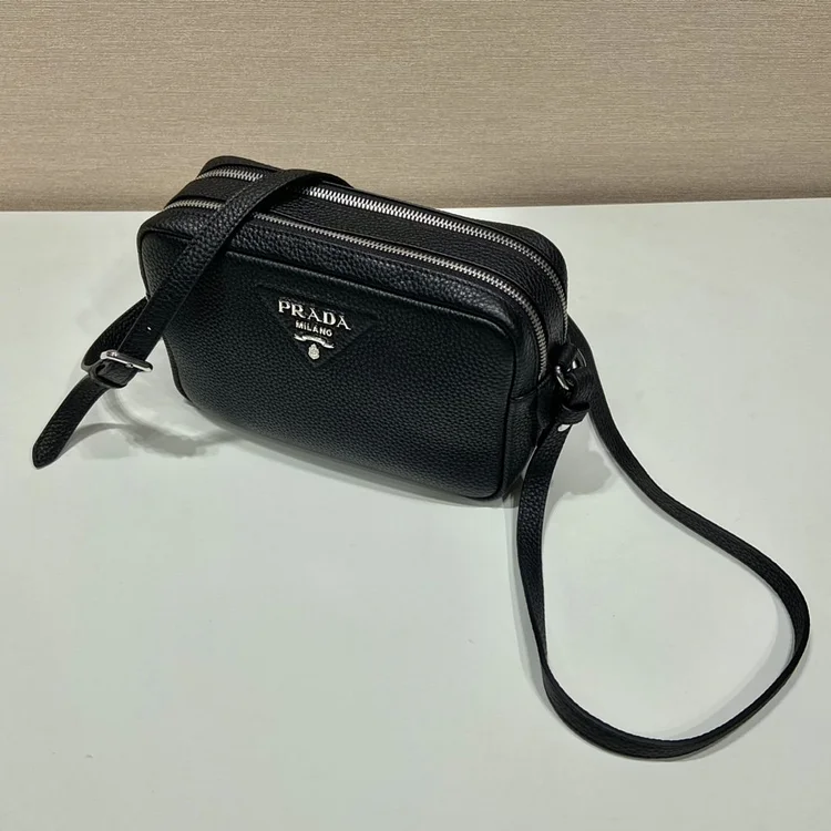 Pra Bag With Shoulder Strap Black For Women, Women??s Bags 8.6in/22cm 1BH082_2DKV_F0002_V_3OM - Image 7