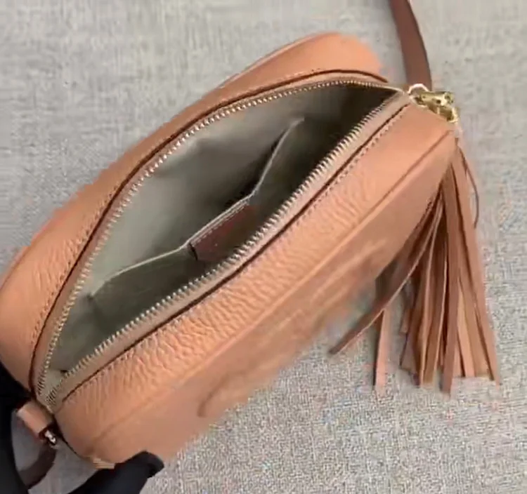GC427 Rose Beige Leather Soho Small Disco Bag / HIGHEST QUALITY VERSION - Image 4