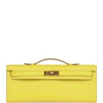 H Kelly Cut Lime Swift Gold Hardware