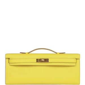 H Kelly Cut Lime Swift Gold Hardware