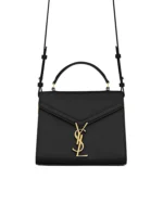 Y Cassandra Mini Top Handle Bag in Box Leather
