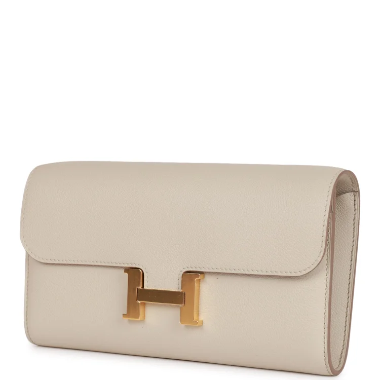 H Constance Wallet To Go Beton Evercolor Gold Hardware - Image 4