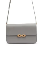 Y Le Maillon Satchel in Smooth Leather in Grey