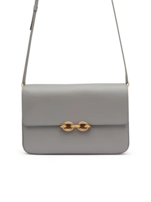 Y Le Maillon Satchel in Smooth Leather in Grey
