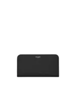 Y Zip Around Wallet in Grain de Poudre Embossed Leather