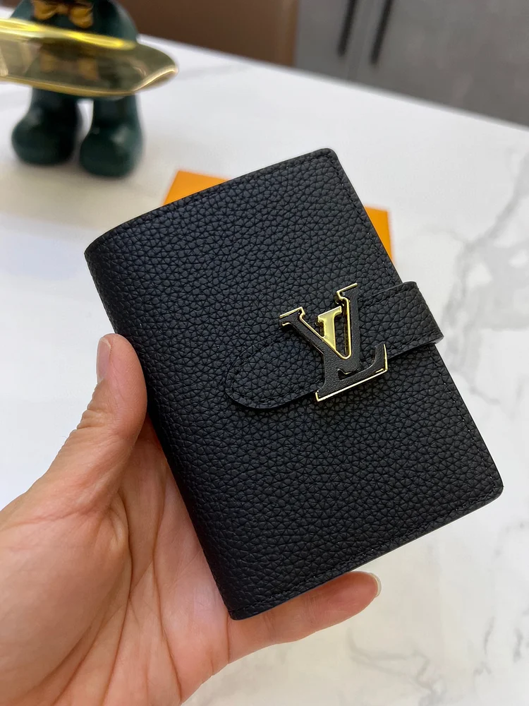 Louis Vertical CP Taurillon leather wallet size : 9*12*10 cm - Image 5