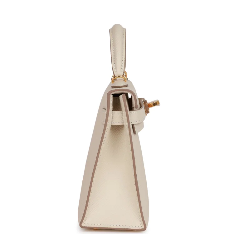 H Kelly Sellier 20 Craie Epsom Gold Hardware - Image 2