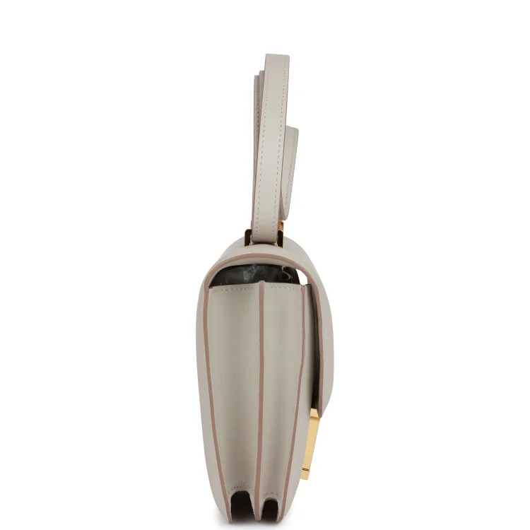 H Constance 18 Gris Perle Swift Gold Hardware - Image 2