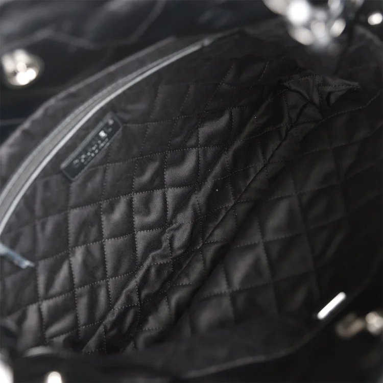 CC Small 22 Bag SO Black Calfskin Black Hardware - Image 6