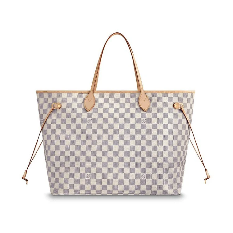 L Damier Azur Canvas Neverfull GM N41360 - Image 3