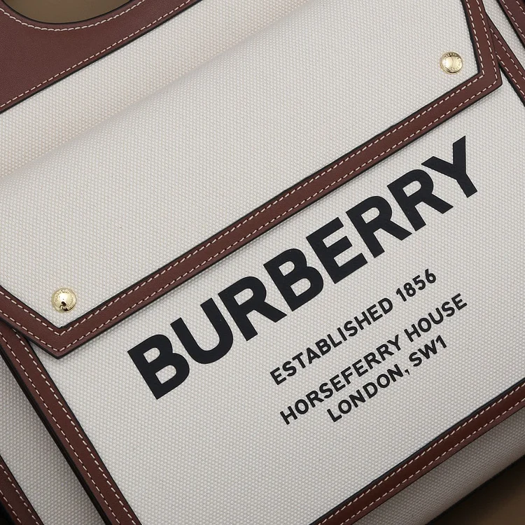Bur Leather Medium Pocket Bag - Image 3