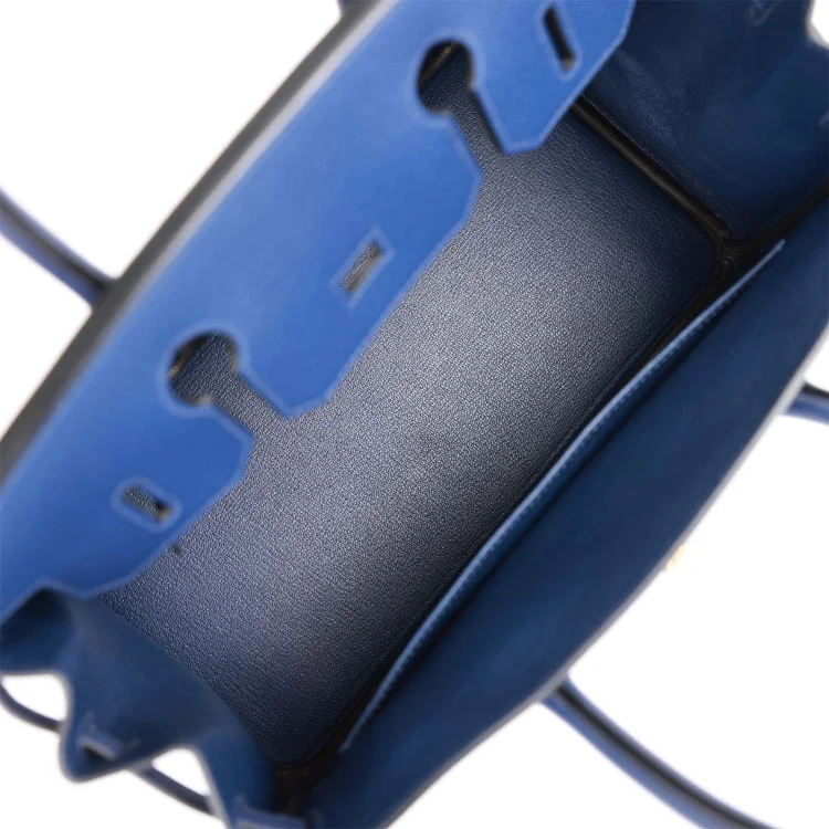 H Birkin 30 Bleu Saphir Epsom Gold Hardware - Image 7