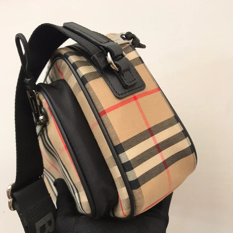 bb Vintage Check And Crossbody Bag For Men, Men??s Bags 8.6in/22cm - Image 4