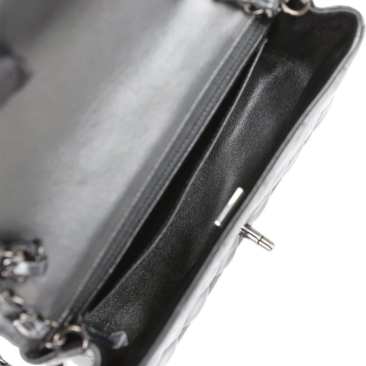 CC Mini Rectangular Flap Bag SO Black Lambskin Black Hardware for MR - Image 7