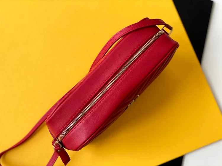 Y Lou Camera Bag In Quilted Leather - Image 5