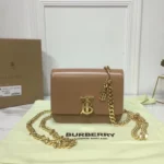 bb Tb Chain Belt Bag Light Brown For Women, Women??s Bags 6.6in/17cm