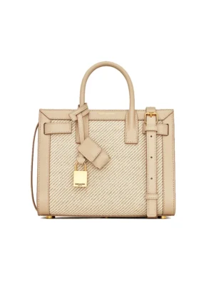 Y Sac De Jour Nano in Canvas in Beige and Sea Salt