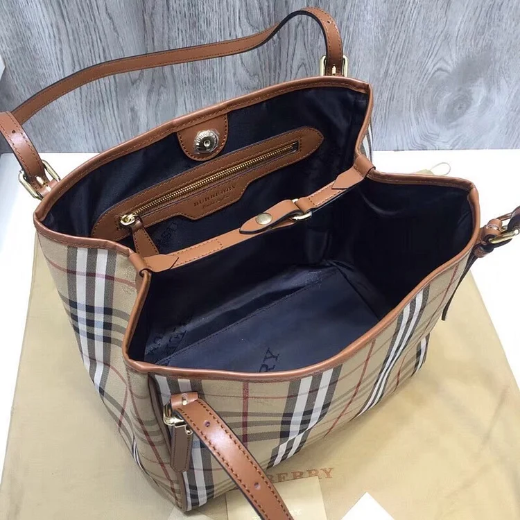 bb The Small Canter Horseferry Check Tote Brown For Women, Women??s Bags 11.6in/29.5cm - Image 6