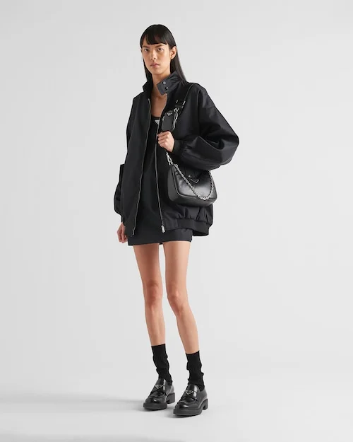 Padded nappa-leather PP Re-Edition shoulder bag ?C Black - Image 6