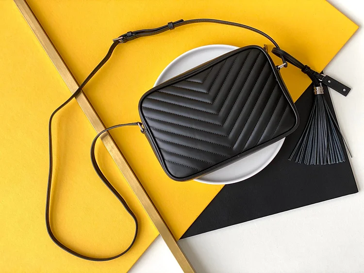Y Lou Camera Bag In Quilted Leather - Image 14